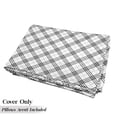 thumbnail image 5 of Geometric Floor Pillow Lounger Cover, Fashion Style Textured Diagonal Scottish Irish Minimalist Design Pattern Print, Nap Mat Printed Fabric Case for 5 Pillows, 88" x 36", Black White, by Ambesonne, 5 of 5