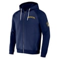thumbnail image 2 of Men's Darius Rucker Collection by Fanatics  Navy Milwaukee Brewers Raglan Full-Zip Hoodie, 2 of 3