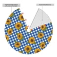 thumbnail image 6 of Cauagu 30" Christmas Tree Skirt Sunflowers Pattern Christmas Tree Decorations Tree Mat for Xmas Decorations Occasion Holiday Home Decor -30", 6 of 7