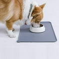 thumbnail image 2 of Qishi Waterproof Silicone Pet Feeding Mat for Dogs & Cats-Gray, 2 of 8