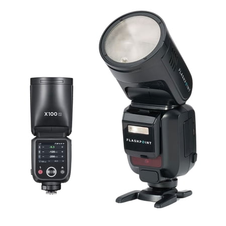 Flashpoint X100 TTL R2 On-Camera Li-Ion Round Head Flash for Sony, Godox V100 S