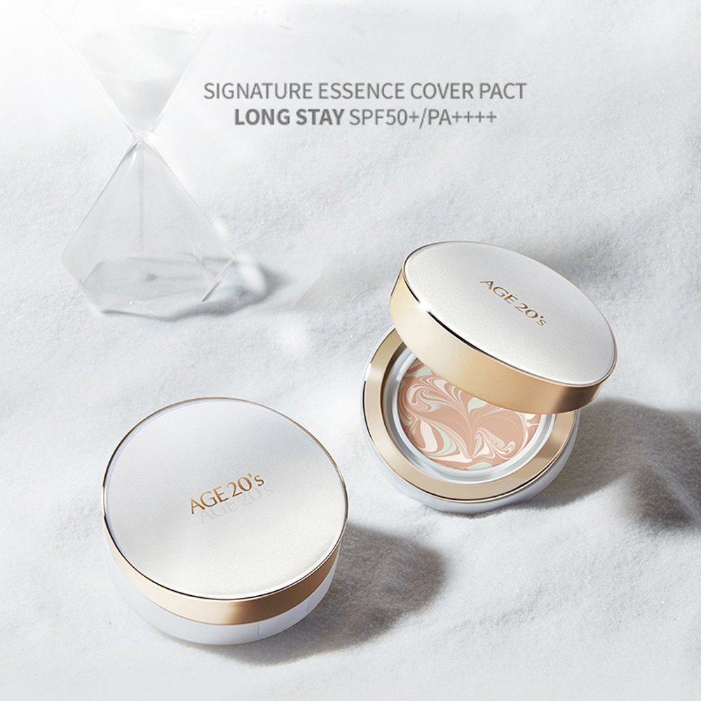 AGE 20'S Signature Essence Cover Pact SPF50+ / PA++++ Long Stay No.21 Light Beige - image 2 of 2