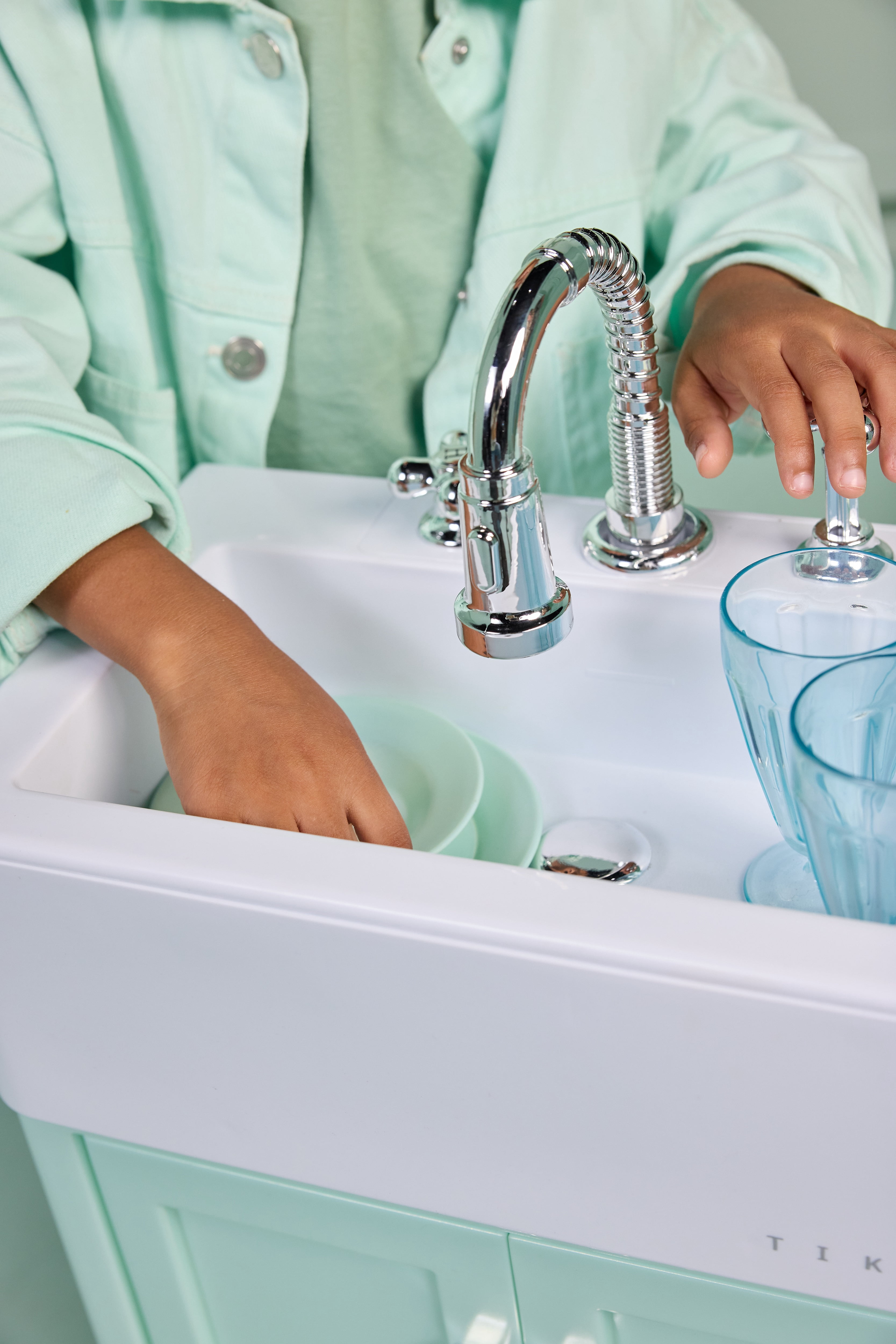 Little Tikes Modular Kitchen Sink – Sea Foam, Imaginative Pretend Play Kitchen, Ages 3+