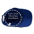 thumbnail image 6 of DALIX Dragonfly Womens Baseball Cap Fashion Hat in Royal Blue, 6 of 7