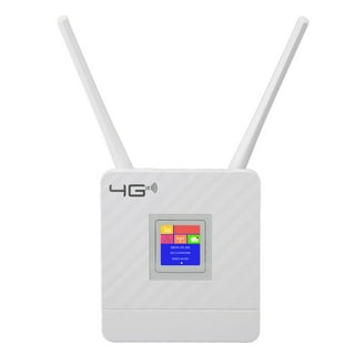 4G LTE Modem Router, Unlocked, SIM Card Slot, 1200Mbps Mesh WiFi, High Gain  Antennas (US Plug)