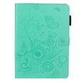 thumbnail image 1 of ELEHOLD Slim Leather Case for iPad 10th Gen 10.9" 2022, Embossed Butterflies Pattern with Card Slots Kickstand Multi-Functional Folio Shockproof Case,Green, 1 of 6