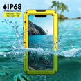 thumbnail image 3 of iPhone 11 Pro Coque Étanche en Métal Robuste avec Écran Intégré Protection Complète Antichoc Antichoc Robuste Grade Militaire, Jaune, 3 of 8