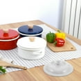 thumbnail image 2 of Ceramic Slow Cooker Pot Covers Replacement Slow Cooker Liner Lids Slow Cooker Pot Lid Covers Ceramic Round Pot Covers for Cooking Pots, 2 of 6