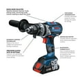 thumbnail image 3 of BOSCH GXL18V-227B25 18V 2-Tool Combo Kit with Connected-Ready Two-In-One 1/4 In. Bit/Socket Impact Driver/Wrench, 1/2 In. Hammer Drill/Driver and (2) CORE18V 4 Ah Advanced Power Batteries, 3 of 6