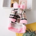 thumbnail image 3 of Xmarks Dog Cold Weather Warm Jacket Small Dogs Plaid Vest Coat with Fleece Collar, 3 of 6