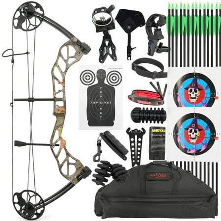 E8 Archery Compound Bow Set 19-70lbs Alloy Bow Riser Hunting Shooting Target
