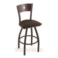 thumbnail image 2 of Holland Voltaire XL 25" Counter Stool - Bronze/Natural/Black Vinyl, 2 of 7