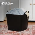 thumbnail image 4 of Life Story 26 Quart Flexi Tub, Versatile Storage Tote, Home Organizer, Black, 4 of 8