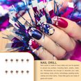 thumbnail image 2 of Nail Rhinestones Flat-Bottom Multi-faceted Sides DIY Handcraft Excellent Gloss Manicure Crystal Different Styles Mobile Phone Champagne, 2 of 6