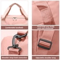 thumbnail image 3 of Bolsa de gimnasio pequeña para mujer, bolsa impermeable de fin de semana con compartimento para zapatos y bolsillo húmedo, bolsa de viaje, bolsa para pasar la noche, 3 of 6