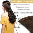 thumbnail image 4 of CNKOO Extensions de Cheveux Transparentes Invisibles Sans Clip Cheveux Synthétiques Ondulés Bouclés, 4 of 5
