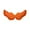 Orange, variant on Feather Angel Wings Costume Accessory, Vibrant Color Design with Elastic Straps for Easy Wear for Halloween Party Stage Performance and Photography Props,Orange