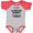 Baseball Heather and Red, variant on Inktastic My Mom is a Respiratory Therapist and a Hero Boys or Girls Baby Bodysuit