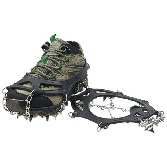 Crampons Ice Cleats Traction Snow Grips for Boot & Shoes, Shoe Spikes forAdu1tSnow Grips for Boot and Shoes, Shoe Spikes for Walking on The Ice, Snow and Mud