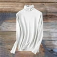 thumbnail image 6 of Mock Neck Sweaters for Women Long Sleeve Lightweight Pullover Tops Dressy Casual Knitwear for Winter 2026 White XL, 6 of 6