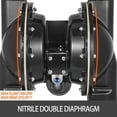 thumbnail image 4 of VEVOR Air-Operated Double Diaphragm Pump 2 inch Inlet & Outlet Aluminum 140 GPM Max 120PSI for Chemical Industrial Use, QBY4-50L-2, 4 of 9