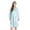 Blue Plaid, variant on Plush Zipper Lounger Short Robe (Navy, Large)
