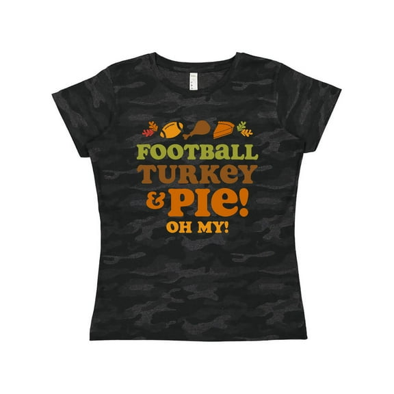 Inktastic Football Turkey and Pie Women's T-Shirt