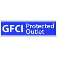 thumbnail image 2 of Set of 30 GFCI Blue Version Ground Fault Circuit Interrupter Decal Stickers .25" x 1", 2 of 2