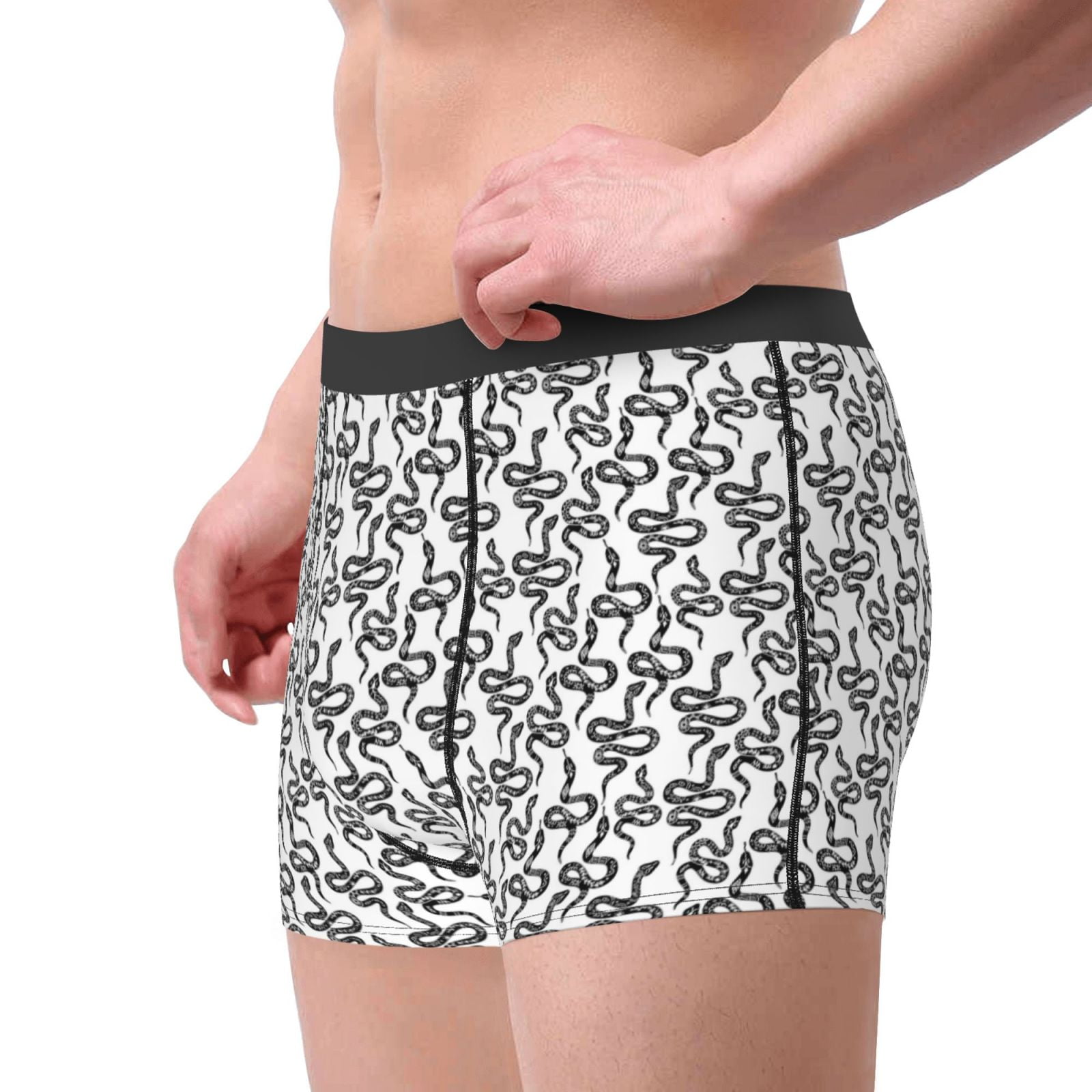 Naloa Snake Print Mens Underwear - Boxers for Men, Mens Boxer