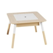 Your Zone Kids Sensory Play Table and Chair Set,White Color,3Pieces,Age 3-6