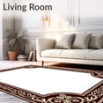 thumbnail image 2 of ODIKA 8' x 10' Machine Washable Non-Slip Area Rug, Baroque Scroll High Traffic Rug, Brown, 532056, 2 of 7