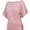 pink, variant on Womens Casual T Shirts Dolman Top Breathable Basic Short Sleeve Shirts Boat Neck Ruched Tops Summer Lightweight Clothes