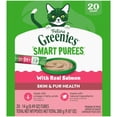 thumbnail image 2 of Greenies Feline Smart Purees Salmon Skin & Fur Health Lickable Cat Treats 0.49 Oz Tubes (20 Count), 2 of 6