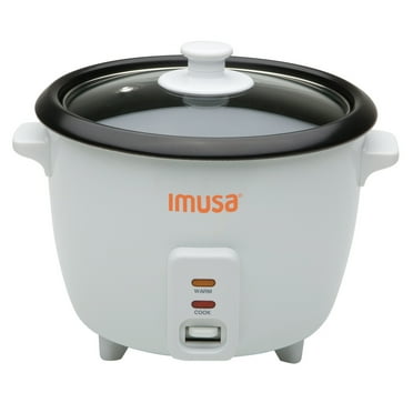 Imusa New Electric Rice Cooker with Bowl 8 Cup (Uncooked) 16 Cup (Cooked)