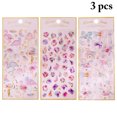 thumbnail image 2 of Journal Sticker Cartoon DIY 3 Sheets 3D Cute Planner Sticker Scrapbook Sticker, 2 of 10
