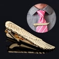 thumbnail image 4 of VONKY Accessorize With Confidence Wear Stylish Wing Tie Clips For Men Gold Simple T30-3wing 1Set, 4 of 6