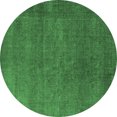 thumbnail image 1 of Ahgly Company Indoor Round Persian Emerald Green Bohemian Area Rugs, 3' Round, 1 of 4