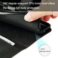 thumbnail image 7 of For Samsung Galaxy S25+ 5G 6.7-inch Wallet Case for Women Men Multi-Card Slots Zipper Pocket Leather Phone Case,Black,For Galaxy S25+ (5G), 7 of 7