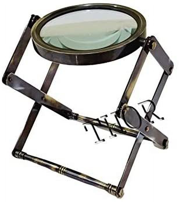 Nautical Brass Magnifier Two Ton Finish Magnifying Glass Best Gift 3 Inch
