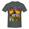 thumbnail image 4 of Bingfone Fall Village Scenery Men'S Loose Fit Short-Sleeve Pocket T-Shirt, 4 of 7