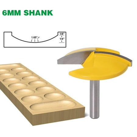 

6mm Shank Small Bowl Router Bit Trimming Machine Milling Cutter Woodworking Tool
