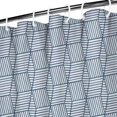 thumbnail image 3 of Blue Geometric Striped Pattern Shower Curtain 36"x72" ,Bathroom Decorative Shower Curtains Set with 12 Hooks,Modern Waterproof Washable Shower Curtain, 3 of 6