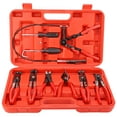 thumbnail image 2 of 9Pcs Flexible Hose Clamp Clip Plier Set Swivel Jaw Flat Angled Band Automotive Tools Hand Tools, 2 of 8