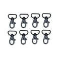thumbnail image 4 of OUNONA 8pcs Keychain Hooks with Swivel D-rings Heavy Duty Snap Lobster Claw Clasp Hooks for Lanyard (Black), 4 of 8