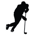 thumbnail image 2 of Ice Hockey Silhouette Wall Decal by Wallmonkeys Peel and Stick Graphic (24 in H x 17 in W) WM73942, 2 of 4