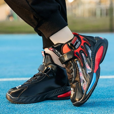 

Huilaibazo Toddler Kids Big Kids Boys Girls Walking Sports Shoes Lightweight Breathable Athletic Running Slip On Anti Slip Soft