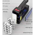 thumbnail image 4 of 8 LED Solar Handheld Torch - Super Bright Rechargeable Portable Flashlight - Powerful work equipment - Bright light for camping home work, 4 of 5