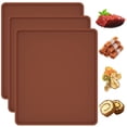 thumbnail image 2 of PENGXIANG 3PCS Silicone Dehydrator Mats Non-Stick Square Dehydrator Trays with Edge High/Low Temperature Resistant Dehydrator Sheets for Fruits Meat Vegetables, 2 of 9