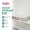 thumbnail image 6 of Sterilite 12 Qt Storage Box, Stackable Plastic Container, Home Organizer, White, 48 Pack, 6 of 7