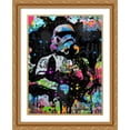 thumbnail image 2 of Stephen Chambers 12x14 Gold Ornate Wood Framed With Double Matting Wall Art Titled - Stormtrooper Graffiti, 2 of 6